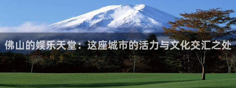 耀世娱乐平台主管：佛山的娱乐天堂：这座城市的活力与文化交汇之处