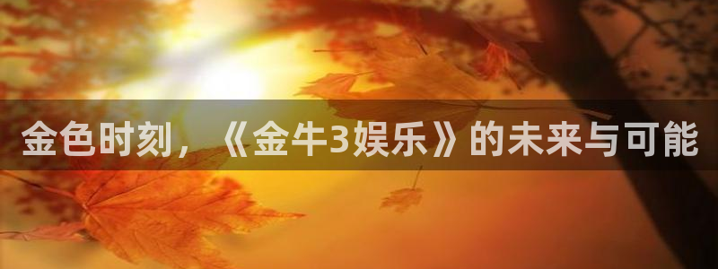 耀世娱乐平台开户链接：金色时刻，《金牛3娱乐》的未来与可能